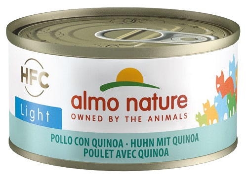 Almo Nature HTC Light Cibo Umido Pollo Con Quinoa Per Gatti Lattina 70g-1
