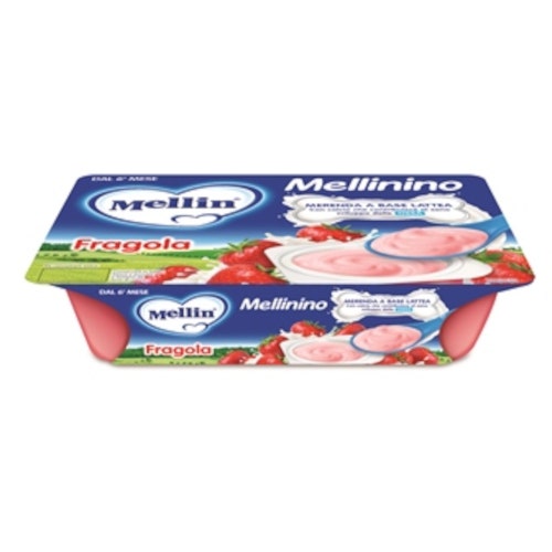 Mellin Mellinino Merenda Fragola 6x55g 6Mesi+  - 2