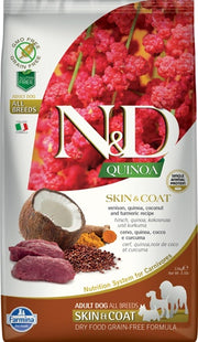 Farmina Natural & Delicious All Breed Quinoa Skin & Coat Cervo Grain Free Cibo Secco Per Cani 2,5kg-2