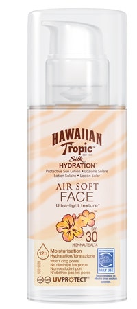 Hawaiian Tropic Silk Hydration Air Soft Face Lozione Solare Viso SPF30 50ml-2