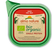 Almo Nature Bio Organic Monoprotein Cibo Umido Manzo Per Cani Adulti Vaschetta 150g-2