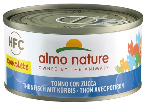 Almo Nature HFC Complete Tonno Con Zucca Cibo Umido Per Gatti Adulti Lattina 70g-1