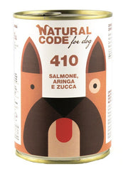 Natural Code For Dog 410 Salmone Aringa Zucca 400g-2