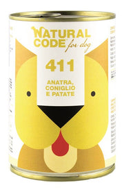 Natural Code For Dog 411 Anatra Coniglio e Patate 400g-2