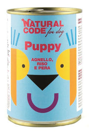 Natural Code Puppy 02 Cibo Umido Con Agnello/Riso/Pera Per Cuccioli Barattolo 400g-2