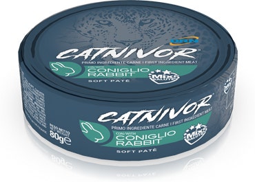 Catnivor Cibo Umido Coniglio Per Gatti Adulti Lattina 80g-1