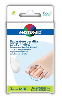 Master Aid Separatore Dita Mix 1 Pezzo S 2 Pezzi M  - 1