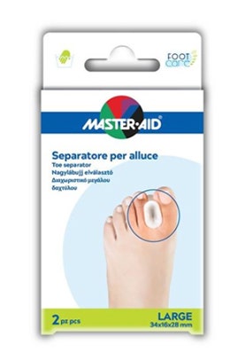 Master Aid Separatore Dita Alluce Large 2 Pezzi  - 1