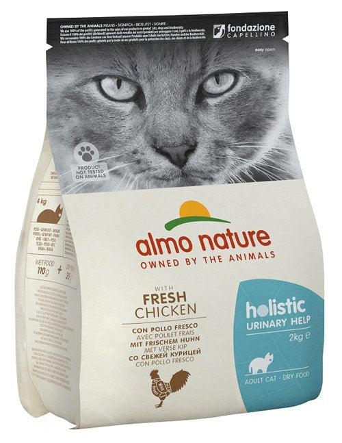 Almo Nature Holistic Functional Urinary Help Pollo Cibo Secco Per Gatti Adulti Sacco 2kg-2