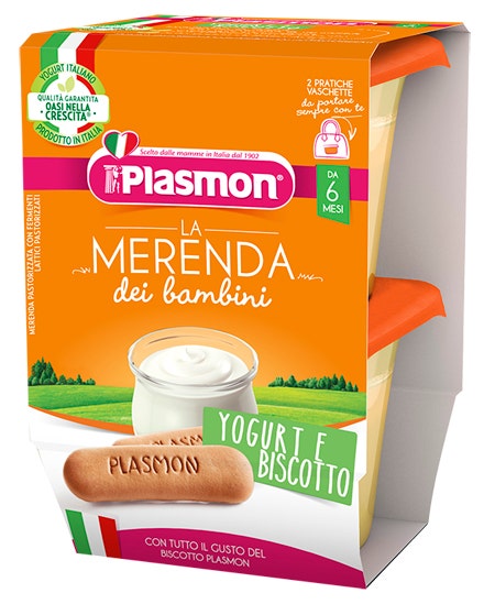 Plasmon Merenda Yogurt Biscotti 2x120g    - 1