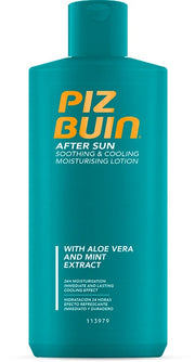 PIZ BUIN Latte Doposole Idratante Lenitivo Rinfrescante Con Aloe Vera ed Estratto di Menta 200ml-7