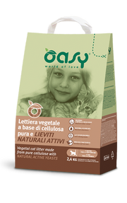 Oasy Lettiera Vegetale Cellulosa E Lieviti Naturali Da 6 Litri-3