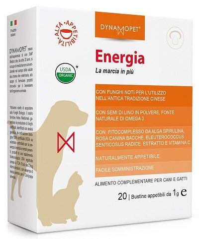 Energia Alimento Complementare Per Cani E Gatti 20 Bustine 1g-2
