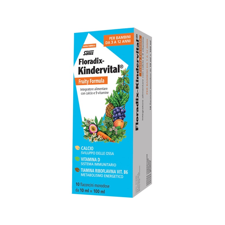 Floradix Kindervital Fruity Formula Potenziata 10 Flaconcini Da 10ml 3/12 Anni-3