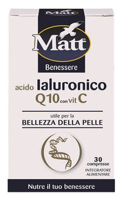 Matt Benessere Acido Ialuronico Q10 Con Vitamina C 30 Compresse-1