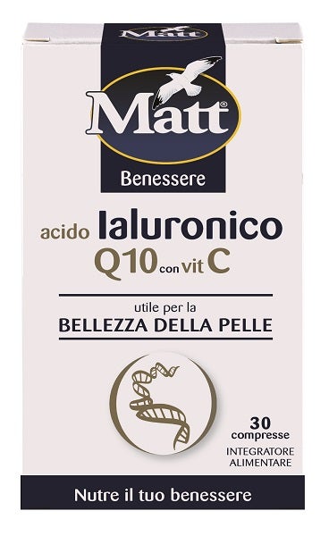 Matt Benessere Acido Ialuronico Q10 Con Vitamina C 30 Compresse-1