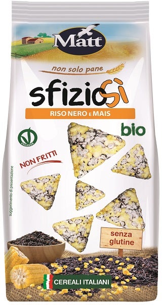 Matt Snack Sfiziosi' Riso Nero Mais Bio 60g-1