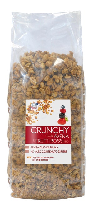 Crunchy Avena Frutti Rossi 375g  - 1