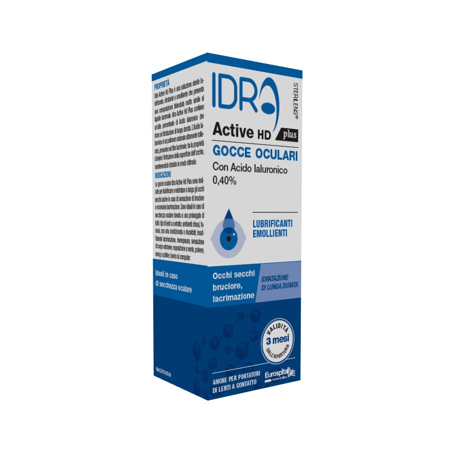 Sterilens Idra Active HD Plus Gocce Oculari Acido ialuronico 0,40% 10ml  - 2