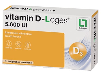 Vitamin D-Loges 30 Gelatine Masticabili Limone 42g  - 1