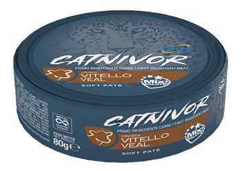 Drn Catnivor Cibo Umido Con Vitello Gatti Adulti Barattolo 80g-2