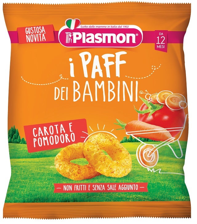 Plasmon Dry Snack Paff Carota E Pomodoro 12M+15g  - 1