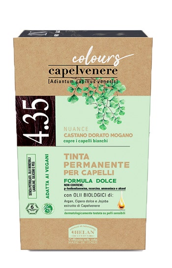 Capelvenere Colours Tinta Capelli 4,35N Castano Dorato Mogano-1