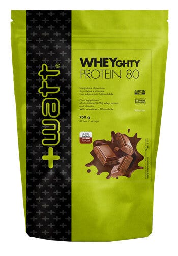 +Watt Wheyghty Protein 80 Doypack Gusto Cacao 750g-2
