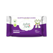 Italian Pet Salviettine Biodegradabili Aloe Vera/Lavanda Per Cani/Gatti 20x30cm 50 Pezzi-1