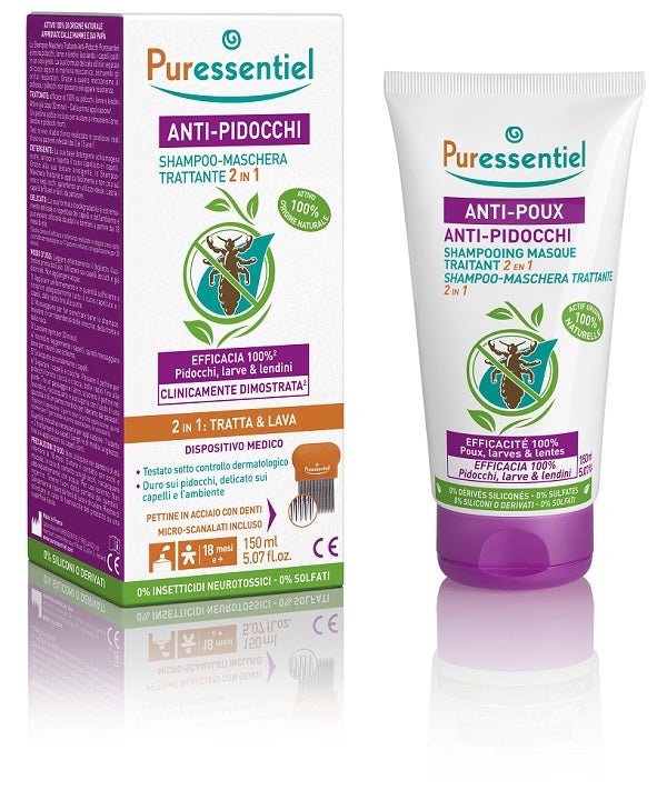 Puressentiel Shampoo Maschera Trattante Pidocchi 150ml  - 1