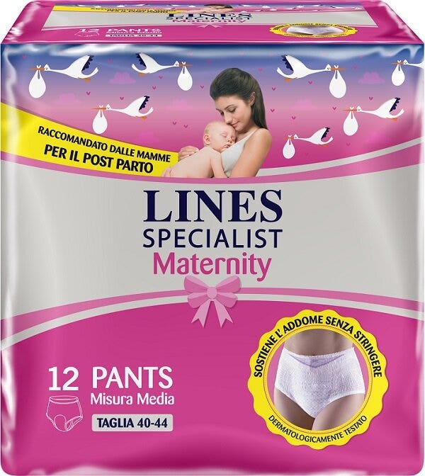 Lines Specialist Maternity Mutandine Post Parto Taglia M 12 Pants-2
