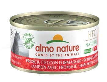 Alma Nature HFC Natural Cibo Umido Prosciutto Con Formaggio Per Gatti Adulti Lattina 70g-2