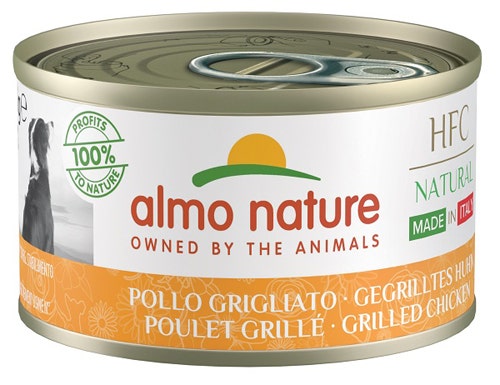 Almo Nature HFC Dog Natural Cibo Umido Pollo Grigliato Per Cani Adulti Lattina 95g-2