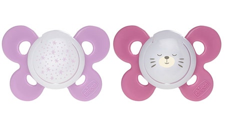 Chicco Succhietto Physio Comfort Lumi Silicone 16-36m 2 Pezzi  - 1