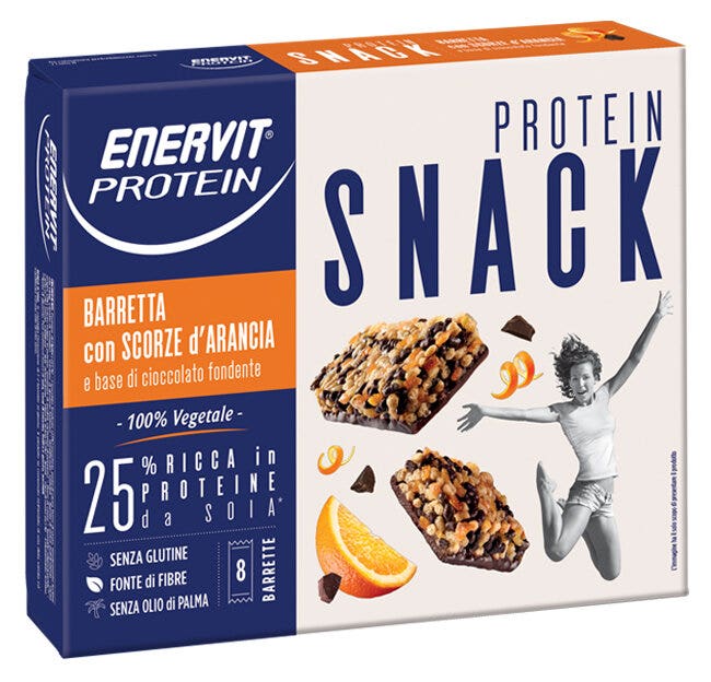 Enervit Protein Snack Arancia 8 Barrette-2