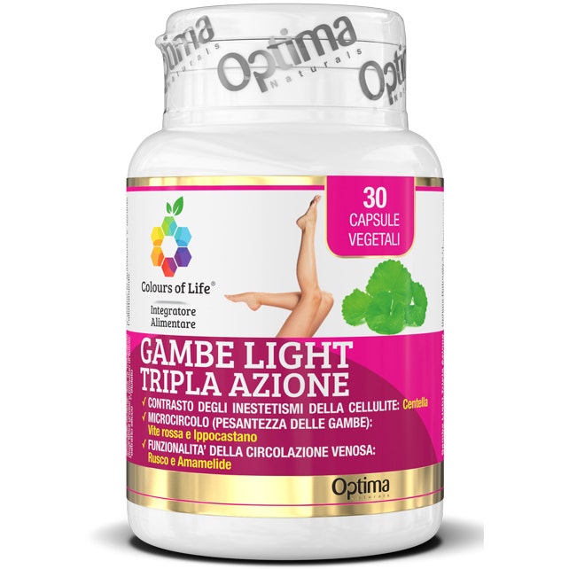 Colours Of Life Gambe Light Tripla Azione 30 Capsule Vegetali 850mg - 2