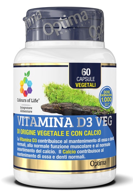 Colours of Life Vitamina D3 Veg 60 Capsule  - 1