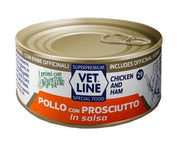 Vet Line Per Gatto Pollo Con Prosciutto In Salsa 70g-2