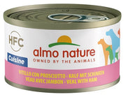 Almo Nature HFC Cuisine Vitello con Prosciutto Cibo Umido Per Cani Adulti Lattina 95g-1
