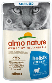 Almo Nature Sterilised Cibo Umido Merluzzo Per Gatti Adulti Sterilizzati Bustina 70g-3