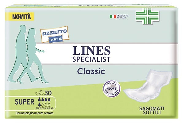 Lines Special Classic Pannolone Sagomato Sottile Super 30 Pezzi  - 1