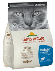 Almo Nature Sterilised Cibo Secco Con Salmone E Riso Per Gatti Adulti Sacco 2kg-3