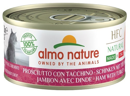 Almo Nature HFC Kitten Cibo Umido Prosciutto Con Tacchino Per Gatti Adulti Lattina 70g-2