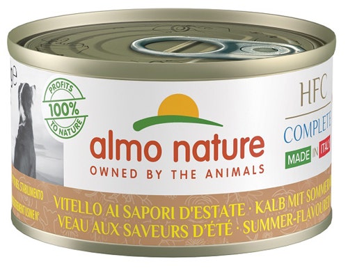 Almo Nature HFC Dog Complete Cibo Umido Vitello Ai Sapori D'Estate Per Cani Adulti Lattina 95g-2