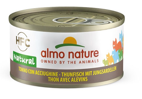Almo Nature HFC Natural Cibo Umido Tonno Con Acciughine Gatti Adulti Lattina 70g-1