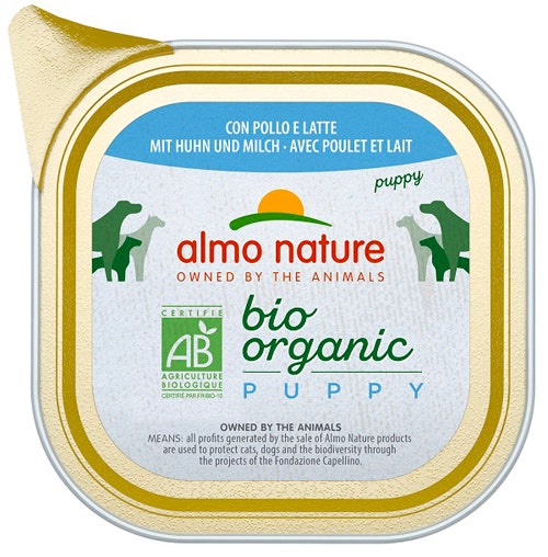 Almo Nature Daily Menu Bio Cibo Umido Pollo E Latte Cuccioli Vaschetta 100g-2