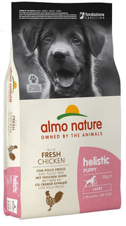 Almo Nature Holistic Puppy Crocchette Pollo Cani Cuccioli Taglia Grande Sacco 12kg-1