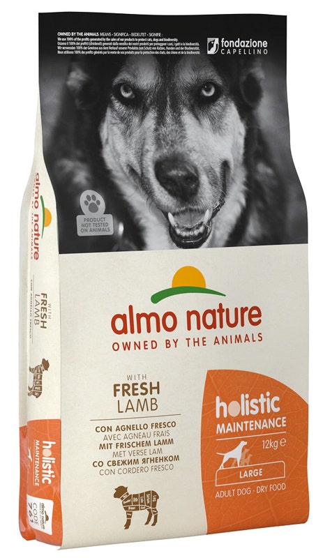 Almo Nature Holistic Maintenance Crocchette Agnello Cani Adulti Taglia Grande Sacco 12kg-1