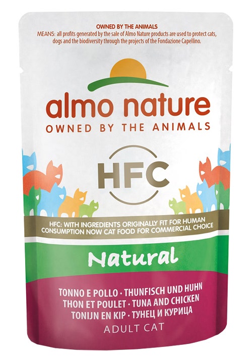 Almo Nature Mangime Tonno E Pollo Per Gatti Adulti 55g-1