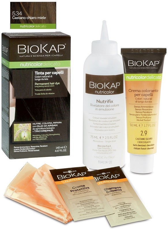 Biokap Nutricolor Delicato Tinta 5.34 Castano Chiaro Miele 140ml  - 1